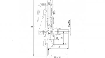 Предохранительный клапан ССК криогенный с ручным подрывом DN 10-25 мм из нержавеющей стали