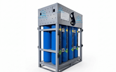 Моноблок газовый на 8 баллонов 40 л. / 150 атм. под кислород