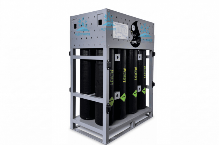 Моноблок газовый на 8 баллонов 40 л. / 150 атм. под азот